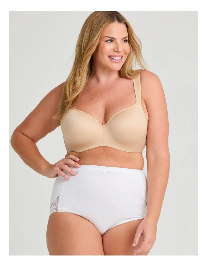 Cotton Lace Full Briefs 3 Pack in Multi image 5