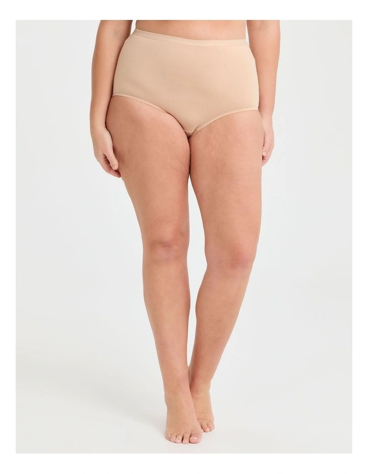 Bamboo Full Briefs 3 Pack in Nude image 2