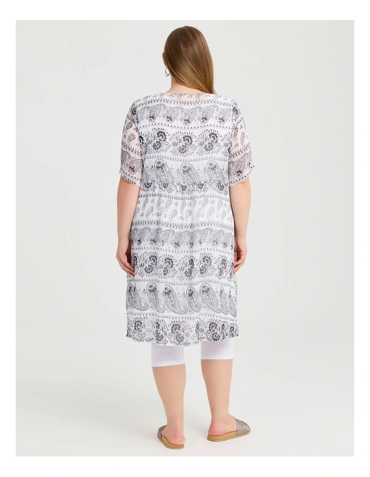 Empire Line Dress Black/white Print image 2