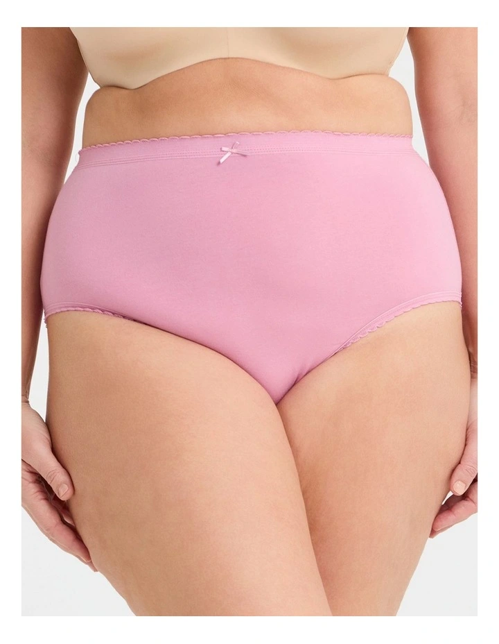 Cotton Floral Spot Briefs 5 Pack in Multi image 6