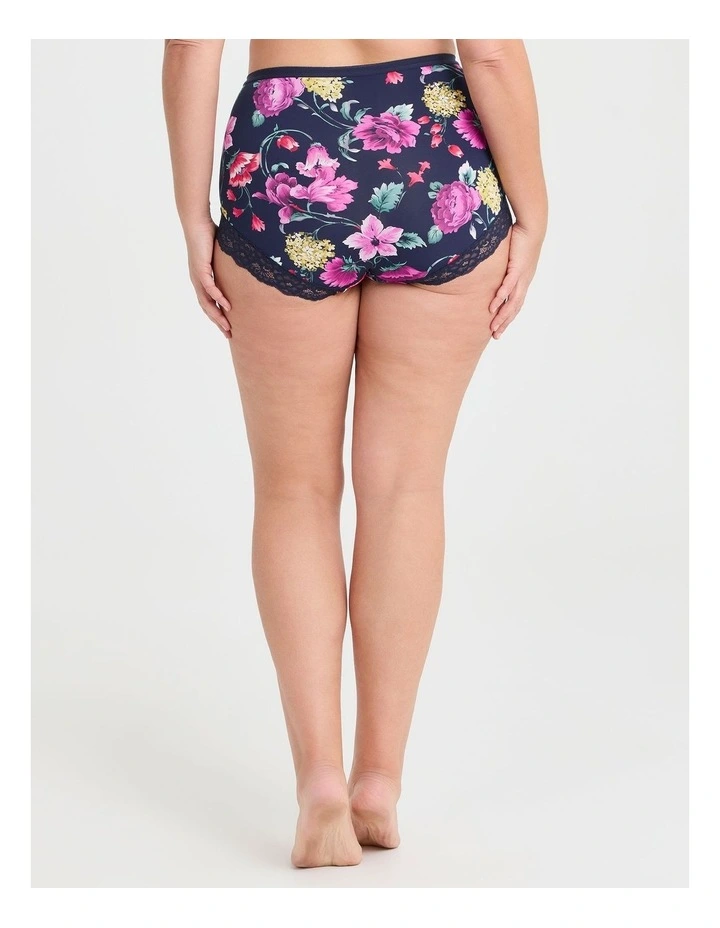 2Pk Micro Lace Trim Briefs Floral image 3
