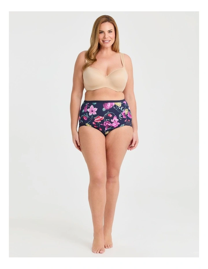 2Pk Micro Lace Trim Briefs Floral image 4