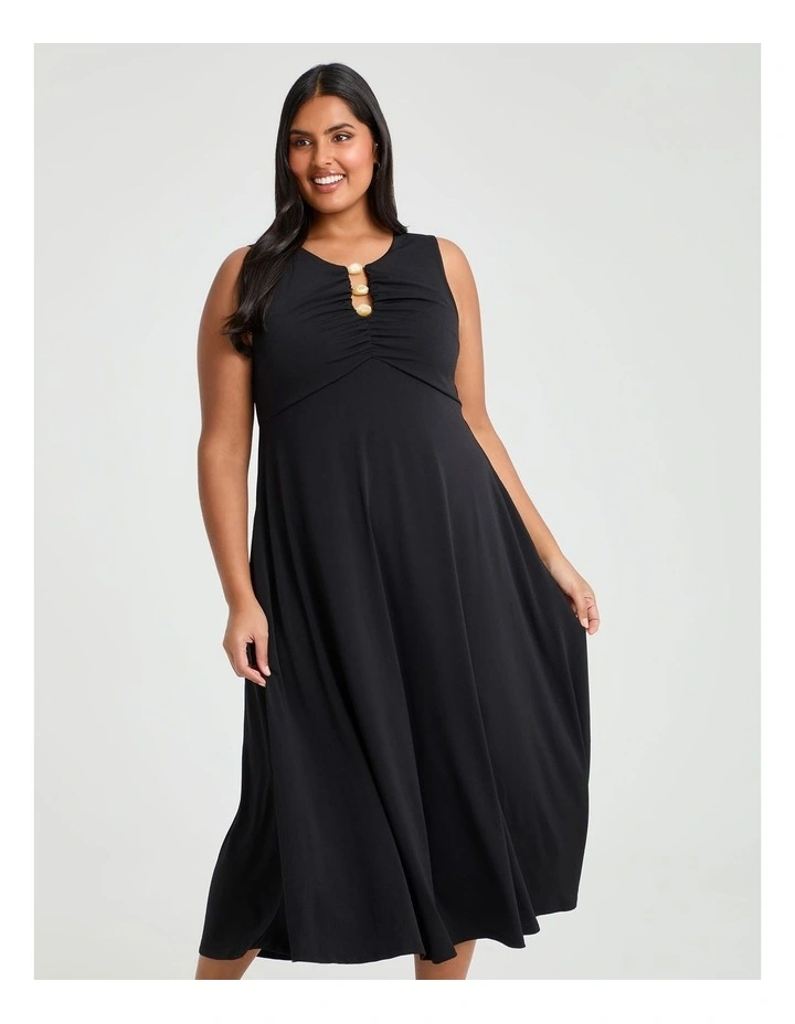 Cressida Cocktail Swing Dress Black image 3