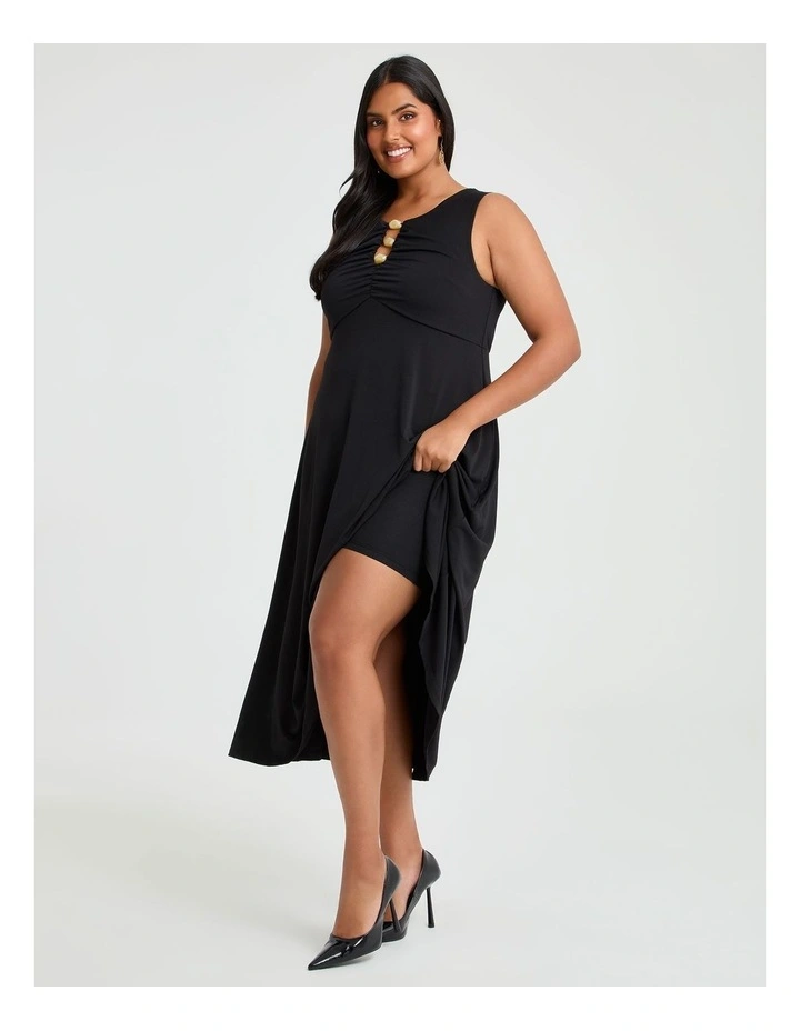 Cressida Cocktail Swing Dress Black image 4
