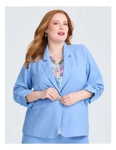 Bronte Relaxed Suit Jacket in Breeze Blue