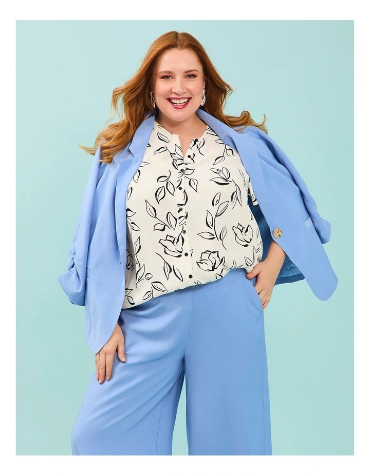 Bronte Relaxed Suit Jacket in Breeze Blue image 5