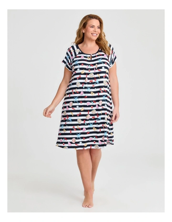 Bamboo Coastal Nightie in Print image 1