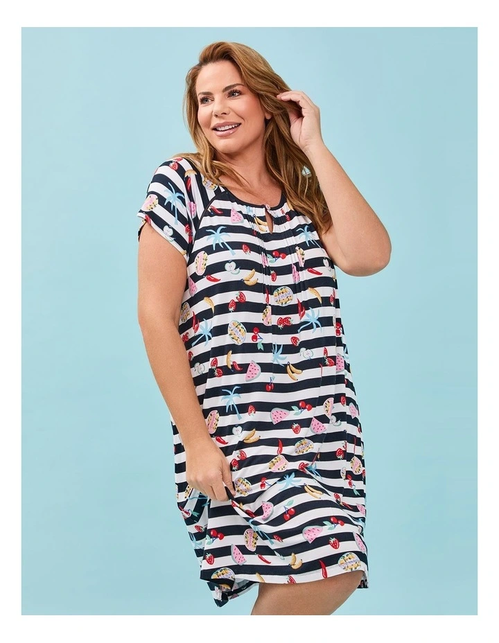 Bamboo Coastal Nightie in Print image 4
