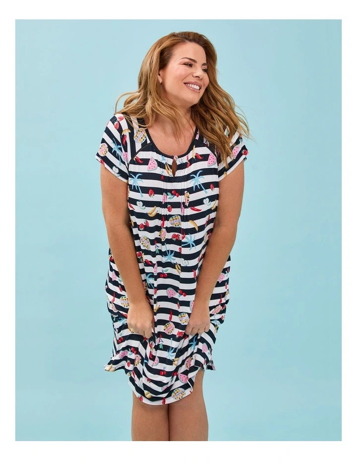 Bamboo Coastal Nightie in Print image 5