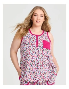 Australian Cotton Spot PJ Top Print