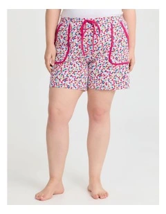 Australian Cotton Spot Pj Short in Print