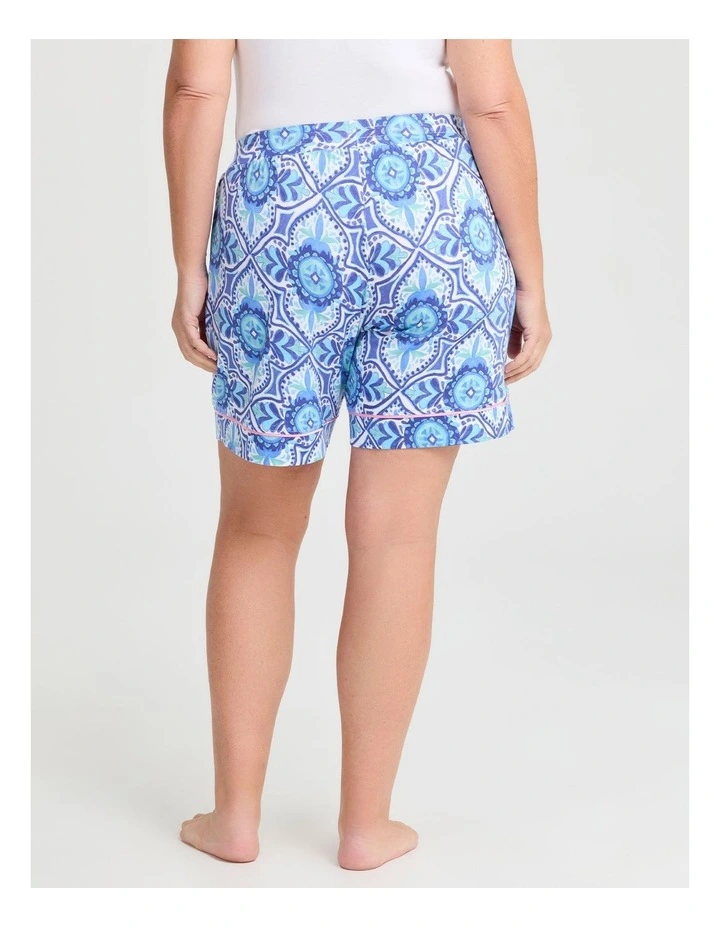 Bamboo Tiles Print Pyjama Shorts in Print image 2