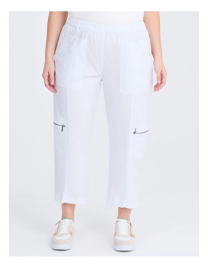Castaway Cargo 3/4 Pocket Pant White image 1