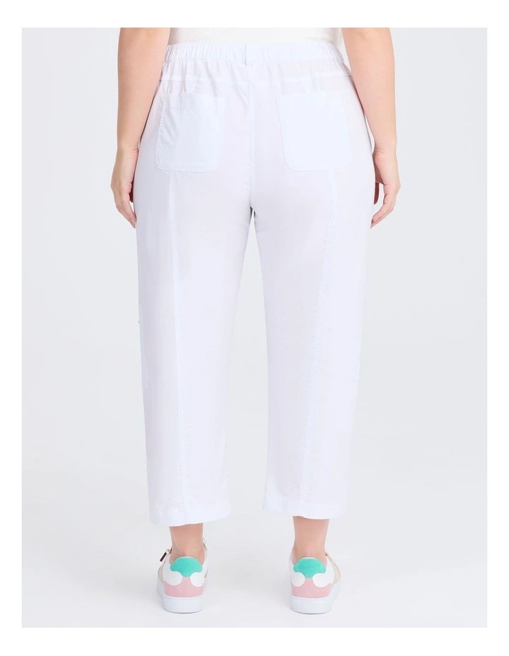 Castaway Cargo 3/4 Pocket Pant White image 2