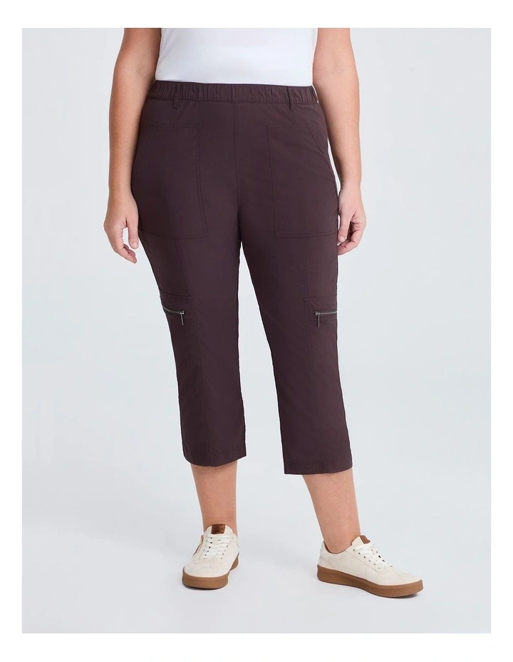 Castaway Cargo 3/4 Pocket Pant in Chocolate image 1