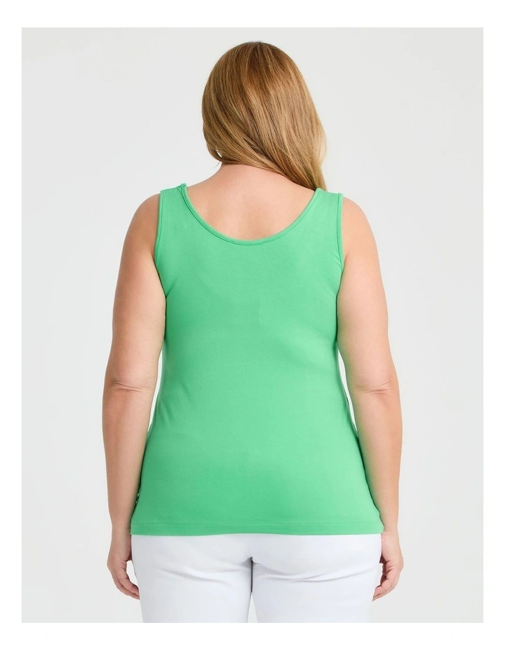 Bamboo Base Cami in Light Mint image 2