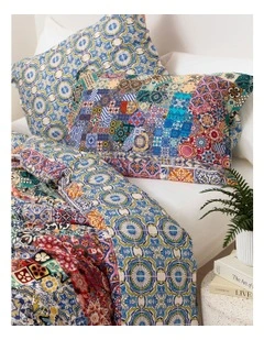 Mosaic Quilt Queen Cover Set in Multi