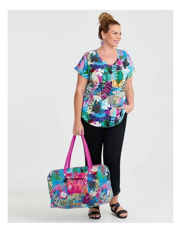 Joan Blond Overnight Bag in Multi image 5