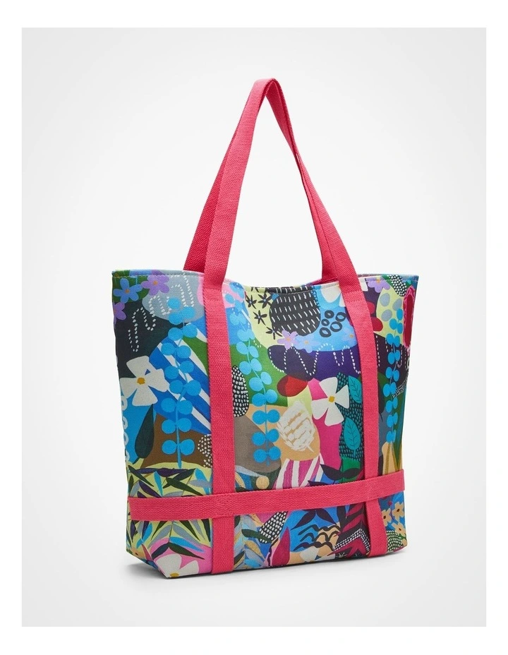 Joan Blond Floral Tote Bag in Multi image 3