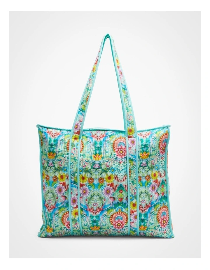 Catalina Quilted Tote Bag in Multi image 1