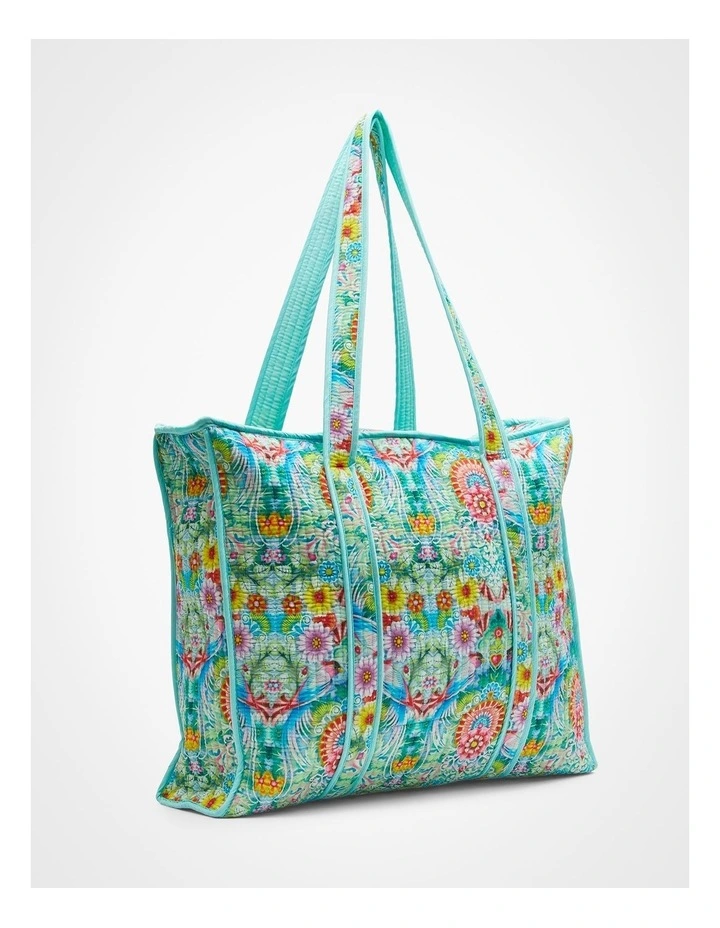 Catalina Quilted Tote Bag in Multi image 2