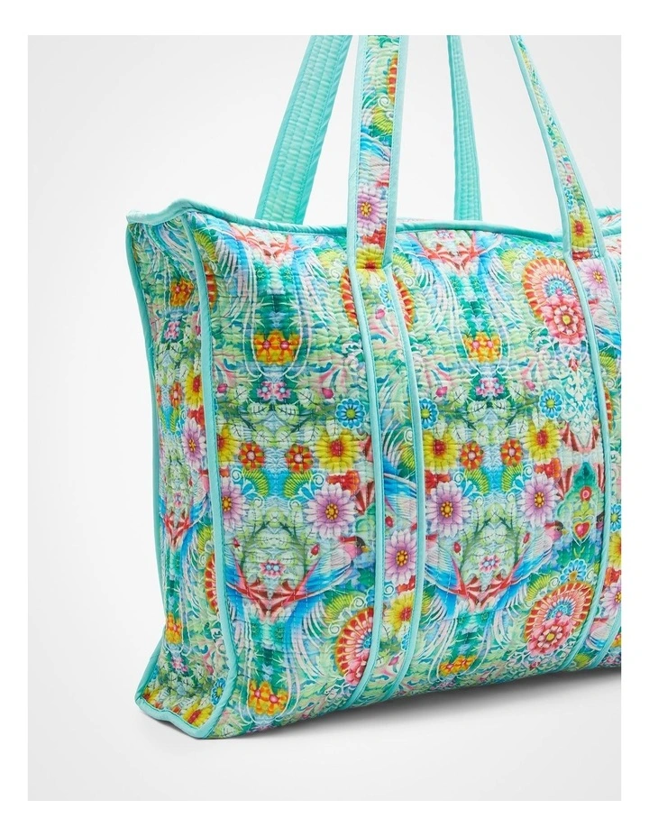 Catalina Quilted Tote Bag in Multi image 3