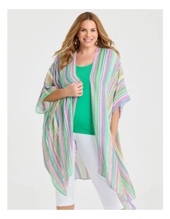 Summer Stripe Cape in Multi