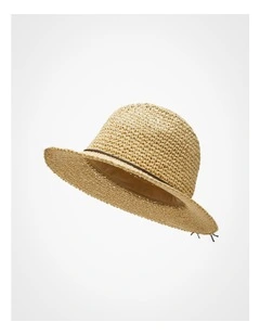 Easy Travel Natural Fedora Hat Natural