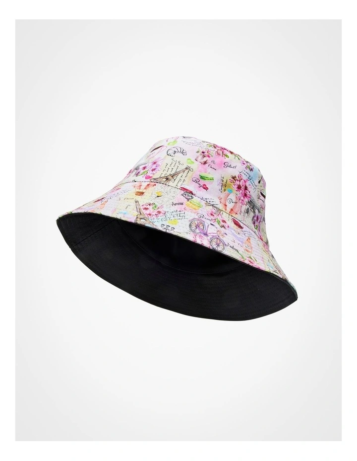 Reversible Parisian Quirky Hat Pastel Multi image 1