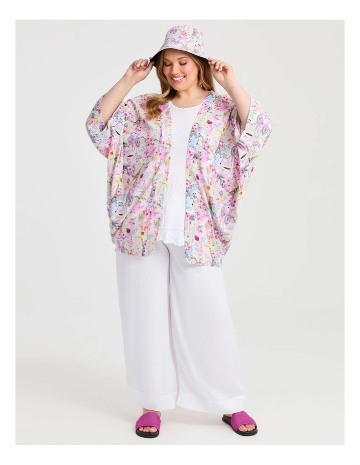 Reversible Parisian Quirky Hat Pastel Multi image 5