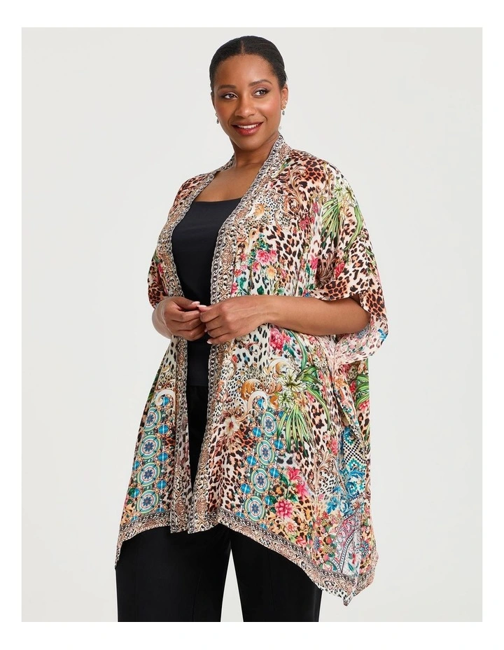Natural Party Kimono Print image 1