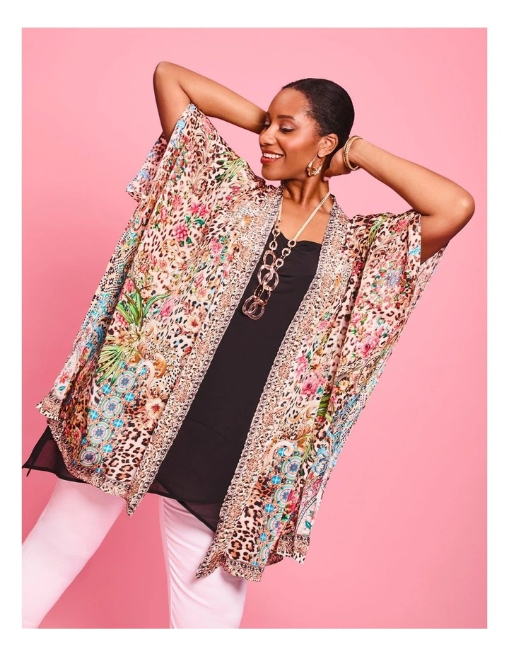 Natural Party Kimono Print image 3