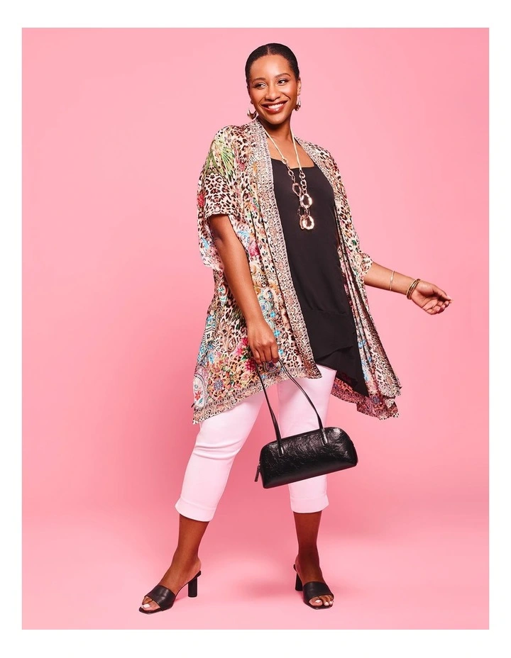 Natural Party Kimono Print image 5