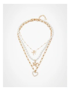 Natural Multiwear Necklace in Gold