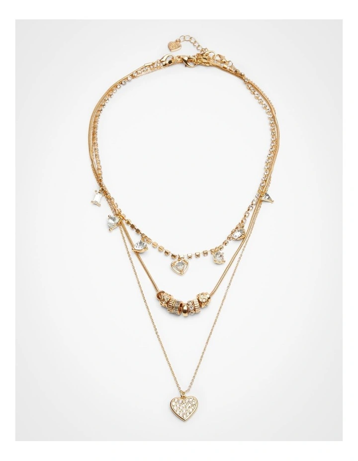 Jewel Multi Wear Necklace in Gold image 1