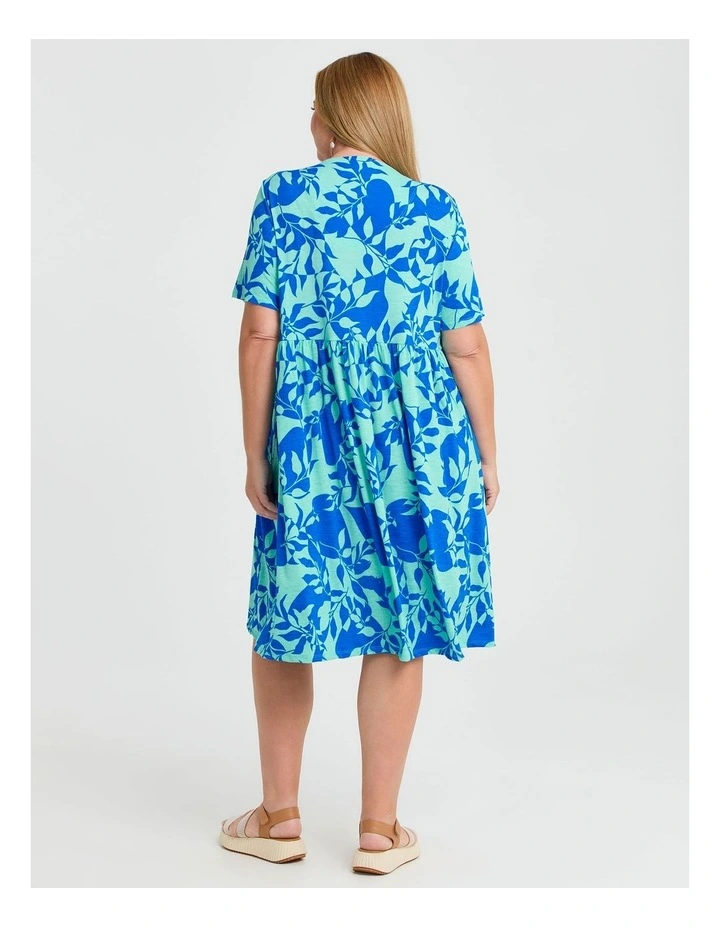 Joy Printed Dress Abstract Floral image 2