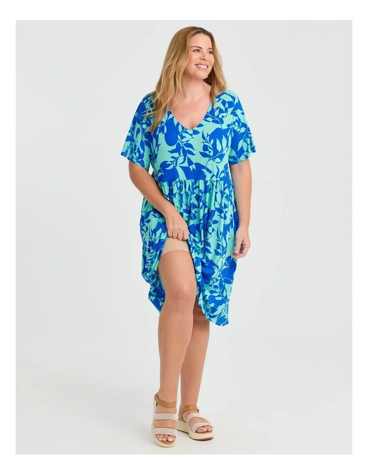 Joy Printed Dress Abstract Floral image 4