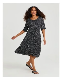 Kiara Patch Pocket Dress in Multi