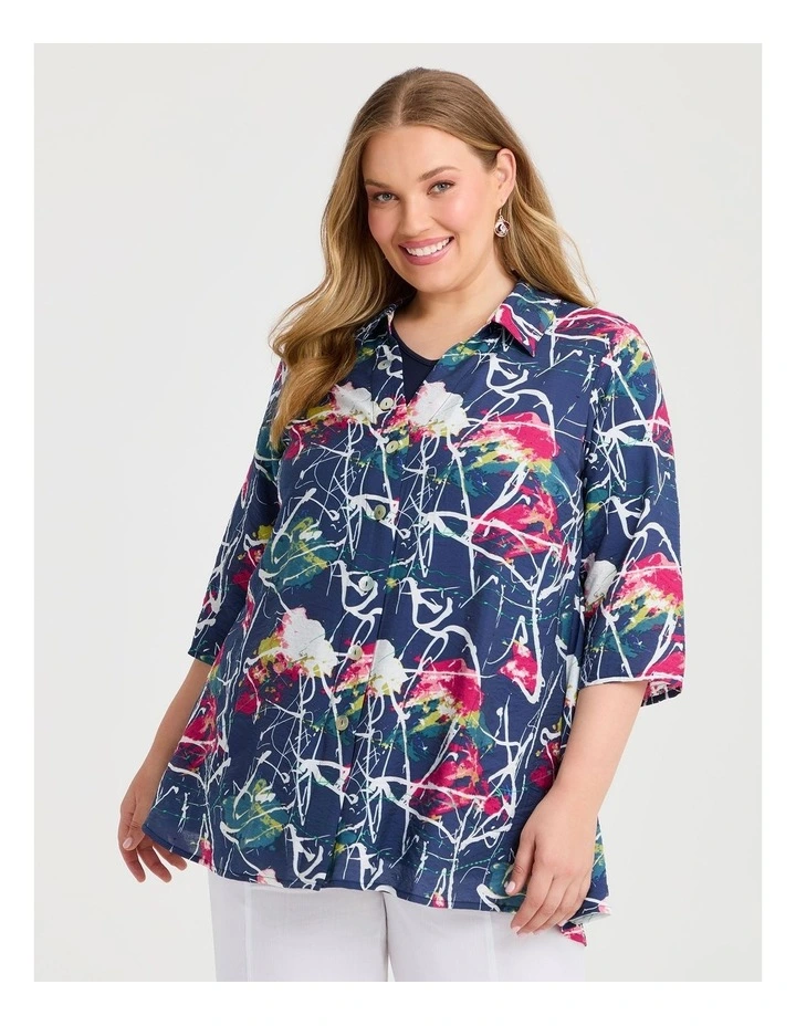 Natural Camille Shirt in Multi image 1