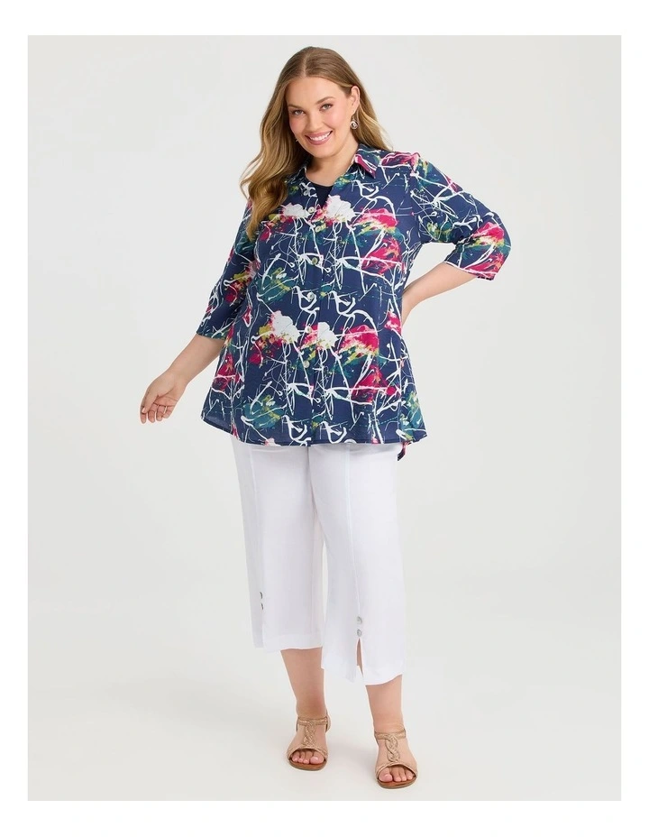 Natural Camille Shirt in Multi image 3