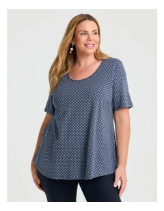 Julia Top Slate Blue