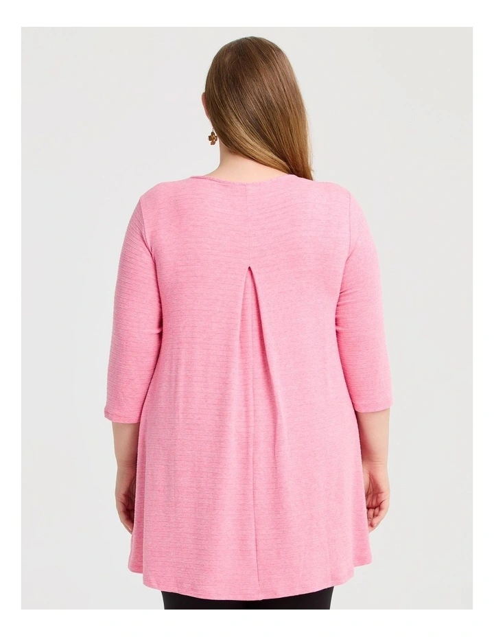 Self Stripe Top in Watermelon image 2