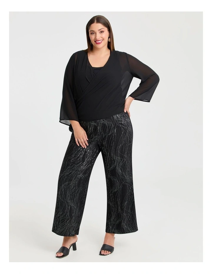 Tango Tie Shrug Top Black image 5