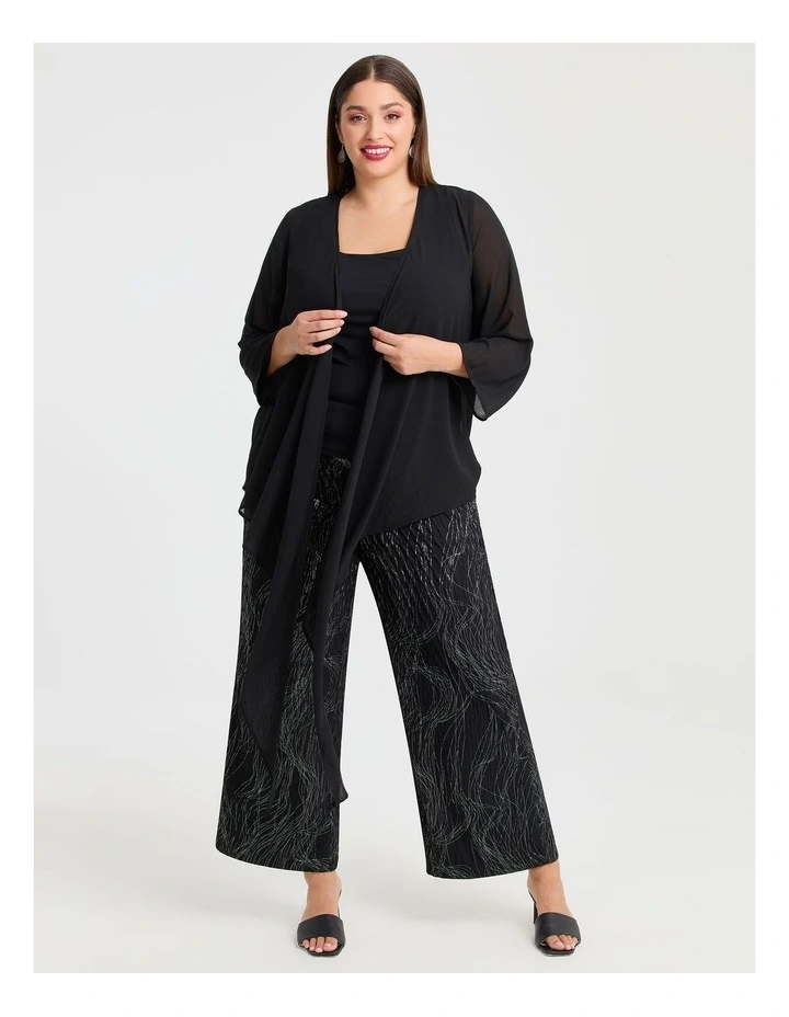 Tango Tie Shrug Top Black image 7