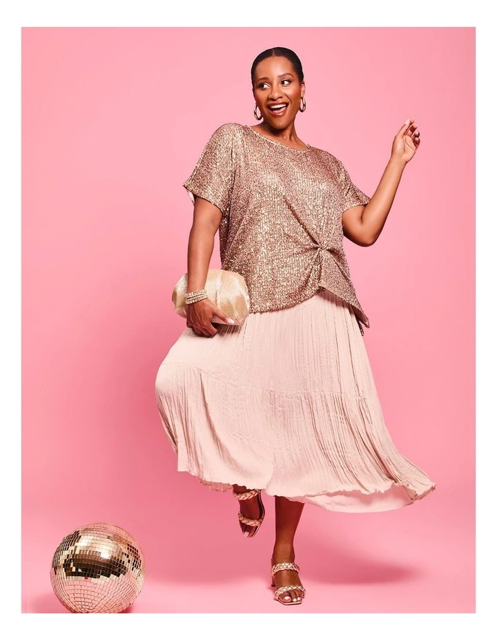 Sequin Gala Overtop Gold/multi image 6