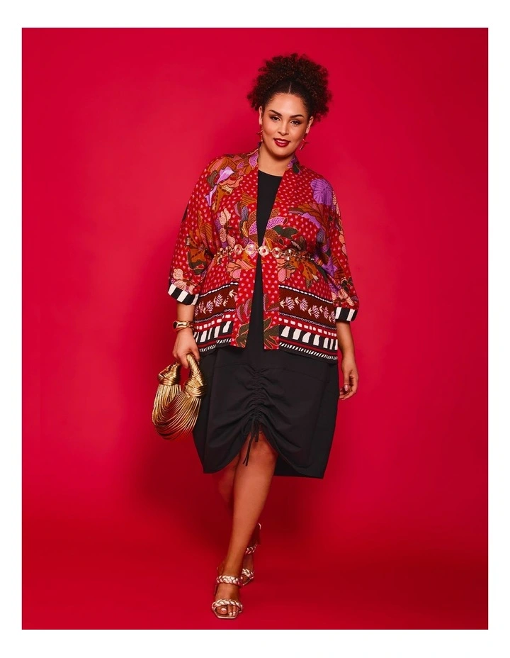 Natural Nova Abstract Kimono Print image 4