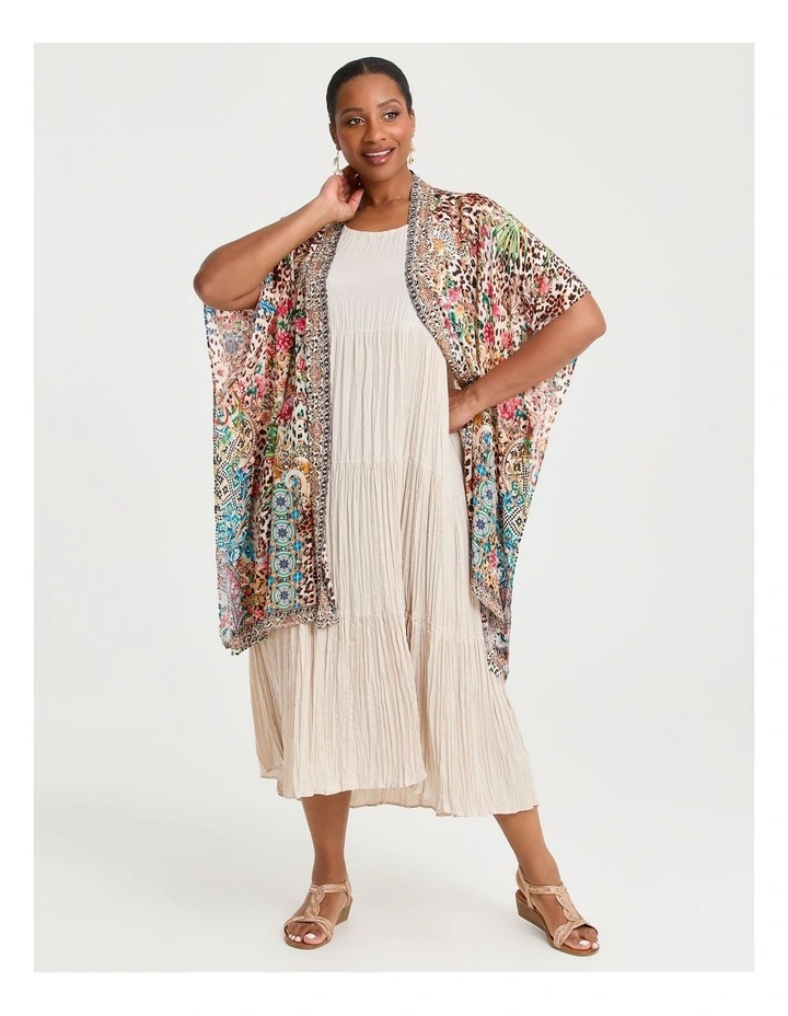 Pleated Enya Dress in Natural image 5