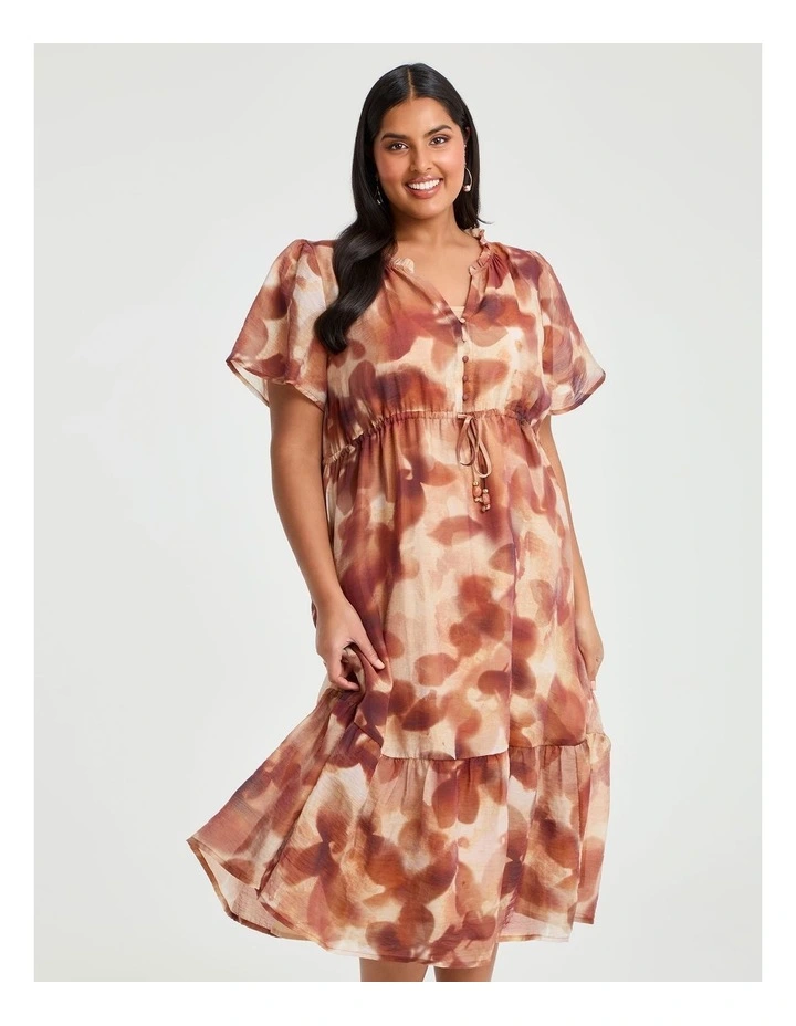 Helena Tencel Midi Dress Print image 3