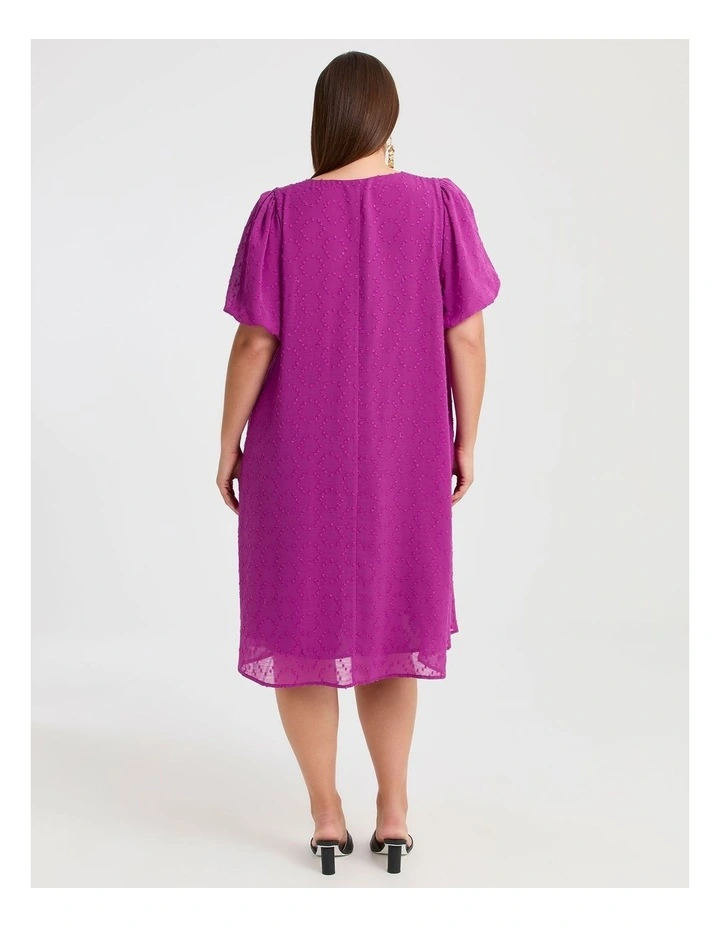 Eva Swing Cocktail Dress in Orchid Purple image 2