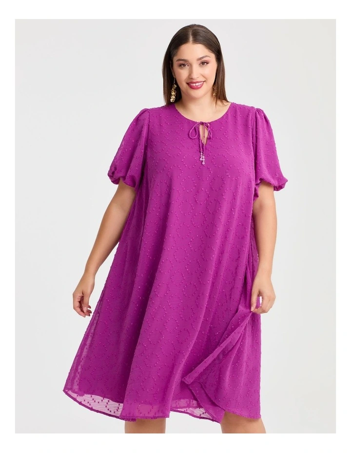 Eva Swing Cocktail Dress in Orchid Purple image 3